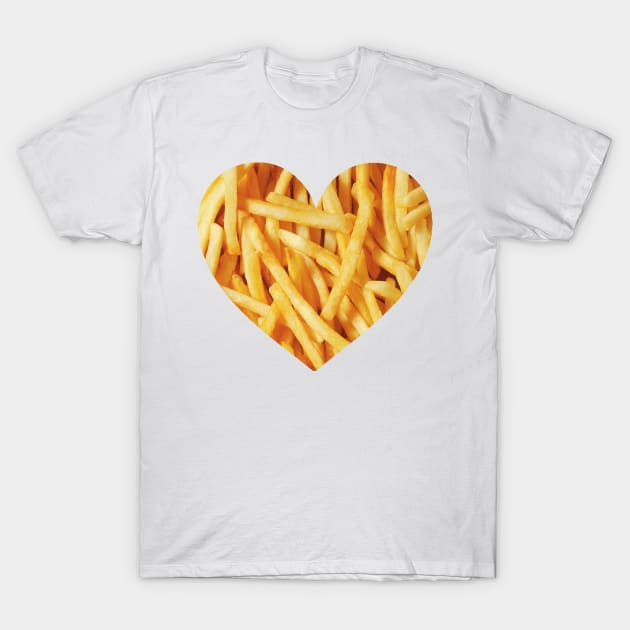 Fries Love T-Shirt by hunnydoll